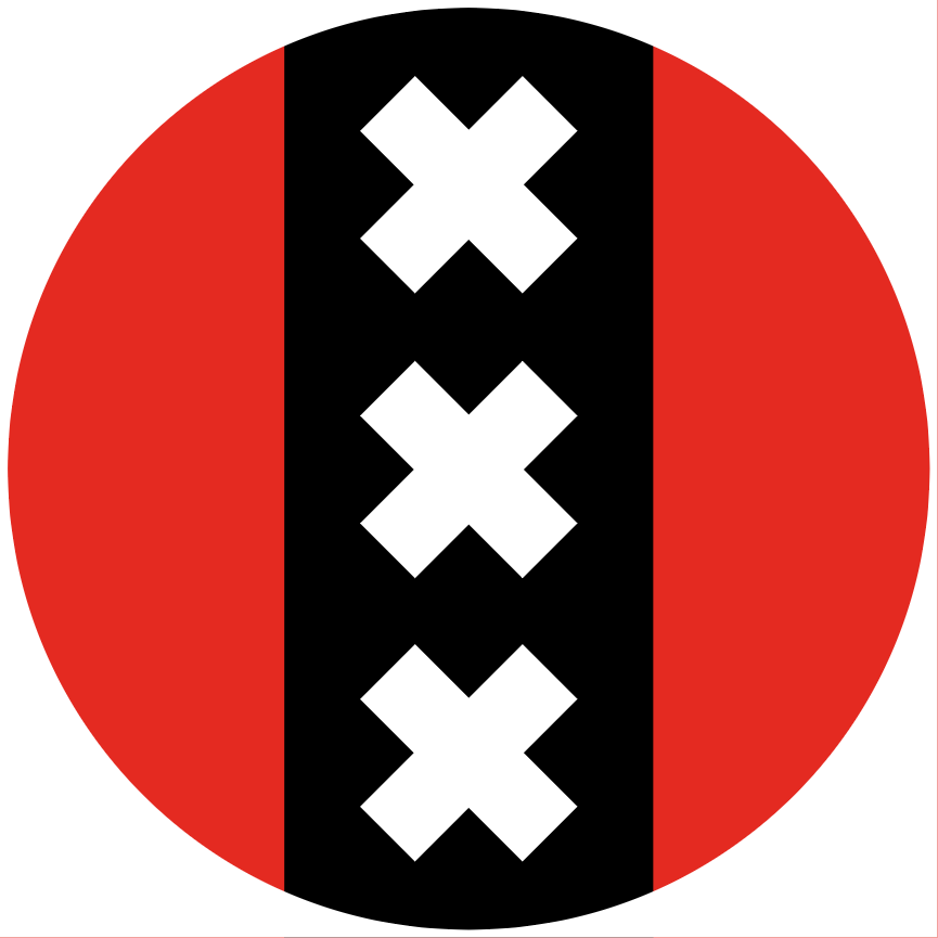 Flag of Amsterdam on slipmat