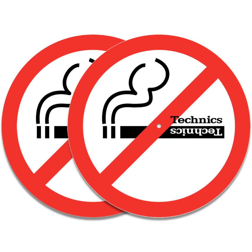 (Set of 20 or 50 pieces) Technics x Stop smoking v2 slip mats