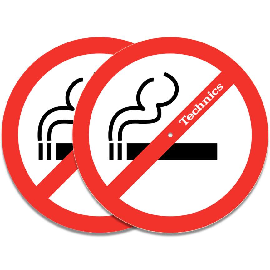 Technics x Stop smoking slipmat (12")