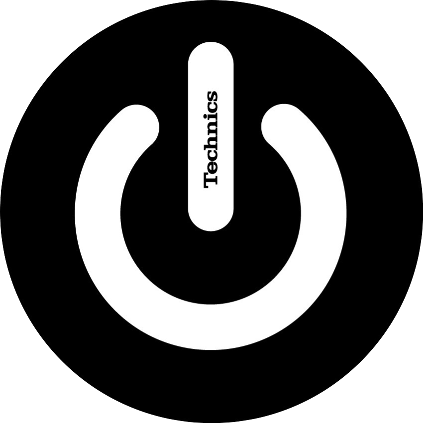 (Set mit 20 oder 50 Stück) Technics „On/Off“-Rutschmatten