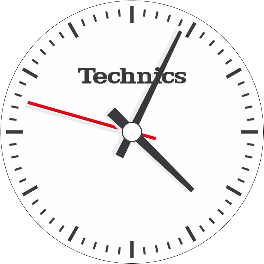 (Set van 20 of 50 stuks) Technics 'Clock' slipmatten