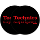 Technics x Red on Black slipmat (12")