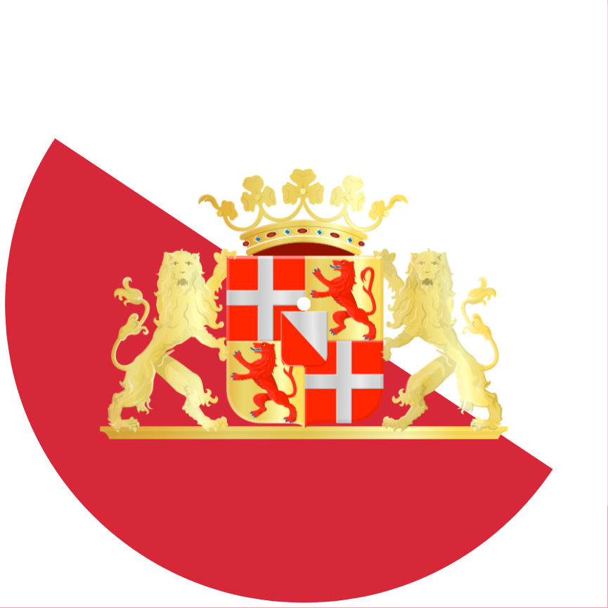 Flagge von Utrecht auf Slipmat