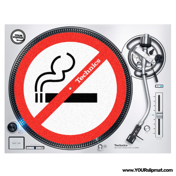 Technics x Stop smoking slipmat (12")