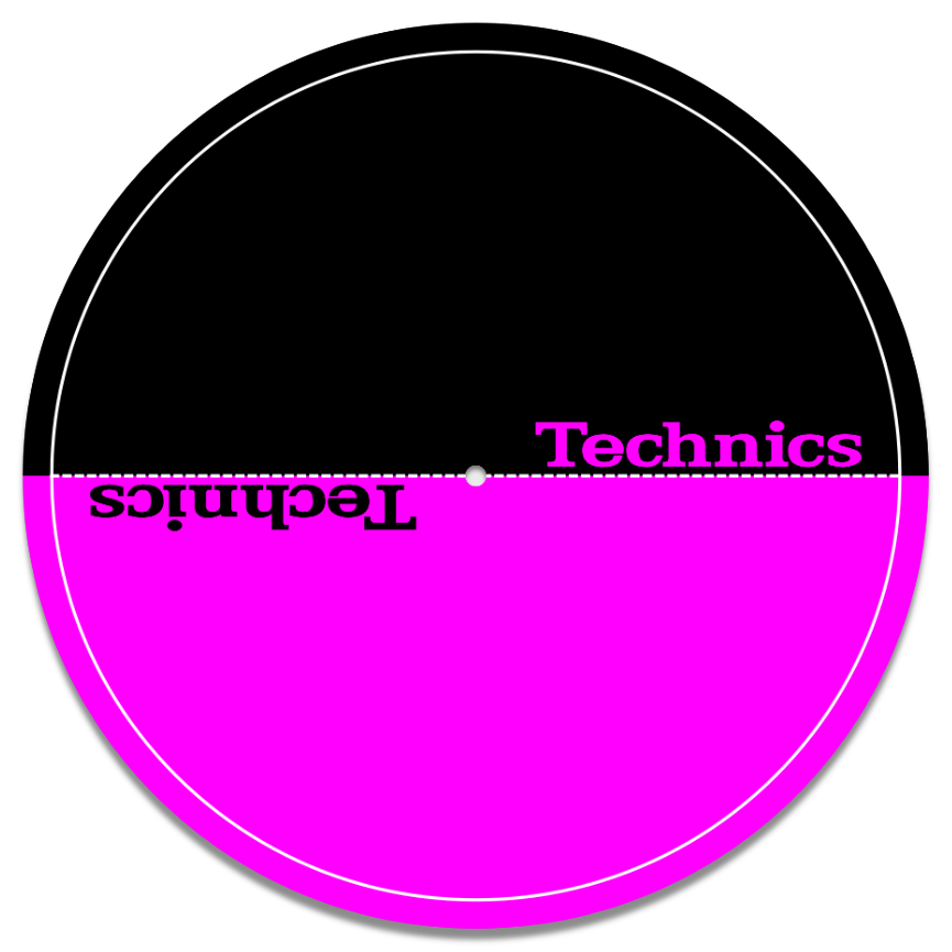 (Set van 20 of 50 stuks) Technics x Purple-Black slipmatten