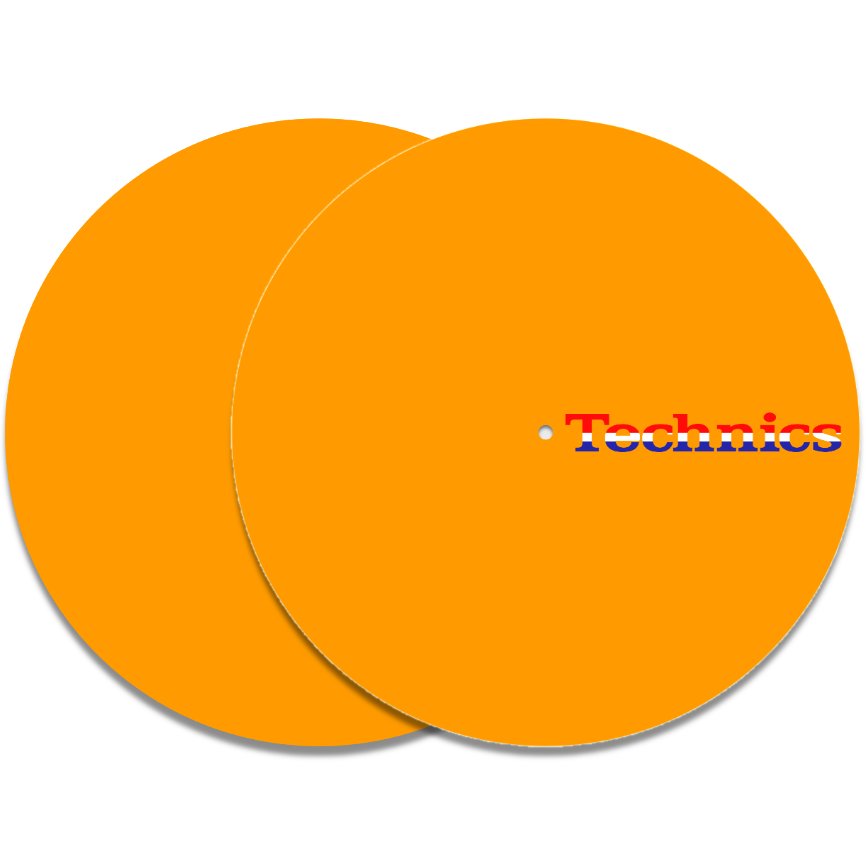 (Set of 20 or 50 pieces) Technics &lt;3 Orange slip mats