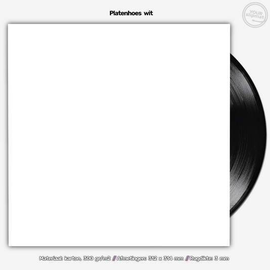 LP record sleeve white