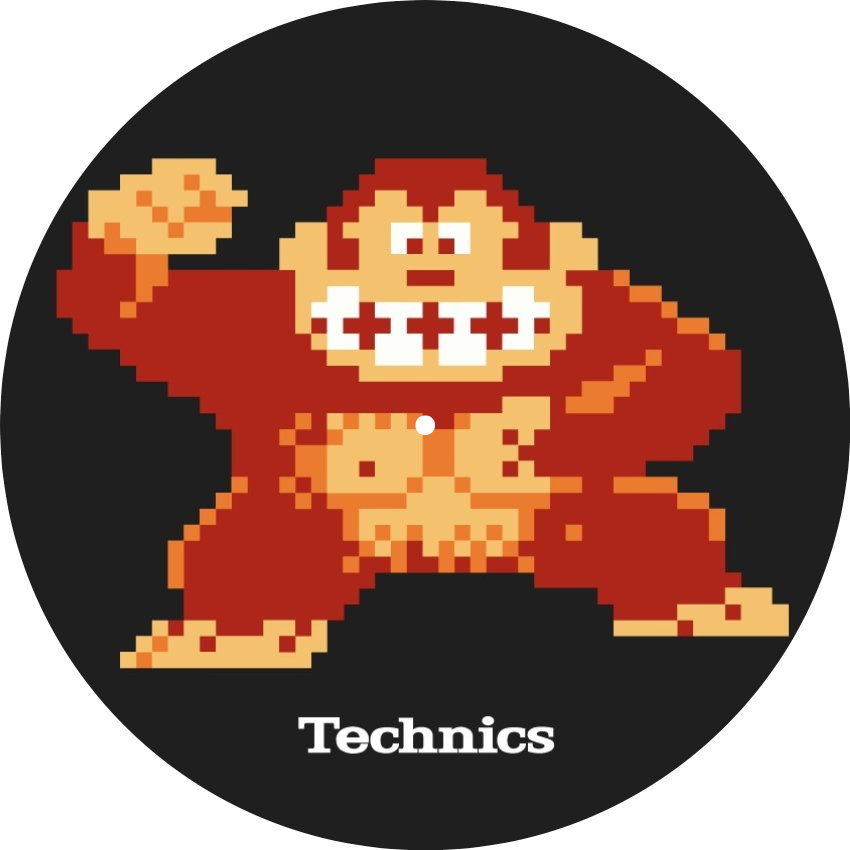 (Set of 20 or 50 pieces) Technics 'Donkey Kong' slip mats